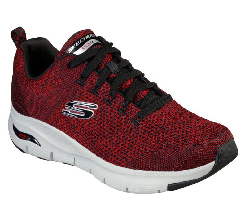 Skechers Arch Fit - Paradyme - Mens Sneakers Red/Black [AU-XS9603]